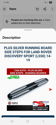 Running boards side steps - , for