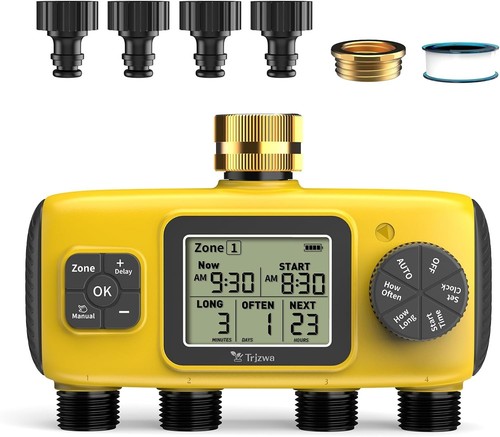 Four port water timer for - four,