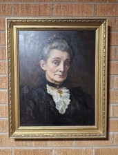 Fine 19th Century Victorian School Oil on Canvas portrait of a lady