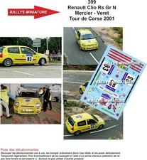 DECALS 1/43 REF 0399 RENAULT