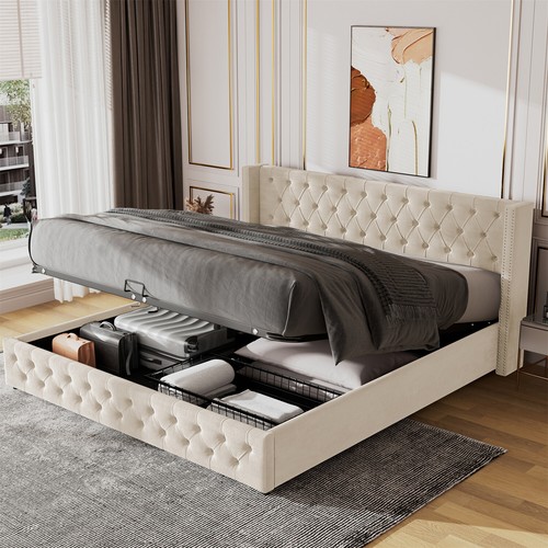 Ottoman gas lift storage - ottoman, bed