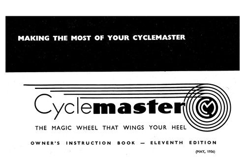Cyclemaster 32cc owners - (0487),