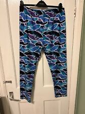 * Lucy Locket Loves Leggings Size 3 (UK 20–26) – Multicoloured Blues, Plus Size