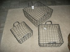 Set of 3 Wire Basket ~ Guest