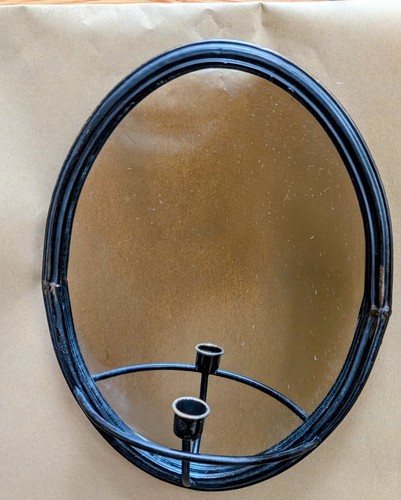 Oval mirror candle holder - oval,