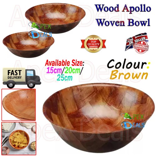 25cm wooden woven - 15/20/25cm, salad