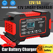 2025 Heavy Duty Car Battery Charger LCD 12V Trickle / Fast Vehicle HGV Lorry UK