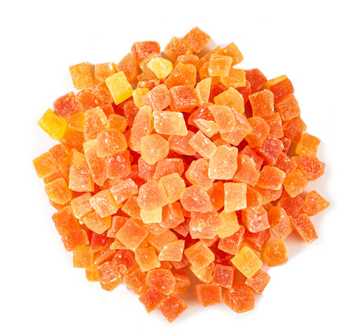 Papaya slices chunks dried - papaya, slices,