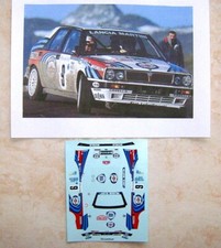 LANCIA DELTA HF INTEGRAL 16V RALLYE MONTE CARLO 1991 JUHA KANKKUNEN DECALS 1/43