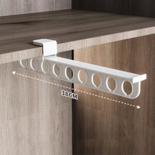 Retractable Closet Pull Out Rod Adjustable Wardrobe Clothing Rail for Closet
