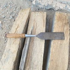 Vintage 2” Framing Socket Chisel Beveled Edge,Stamped QUAKER H.D.W.CO.15-3/8 OAL