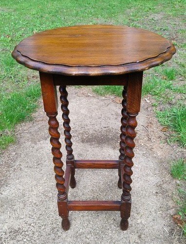 Vintage oak barley twist - barley,