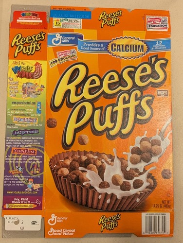 Reese puffs empty - empty, cereal