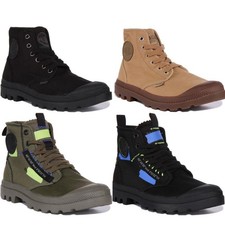 Palladium Pampa Hi Men's Comfort Vegan Ankle Boots In Blue Black Size UK 4 - 12