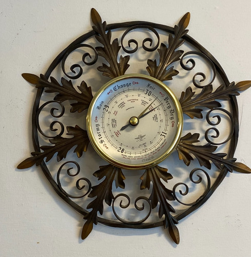 Barometer brass and iron - , wall