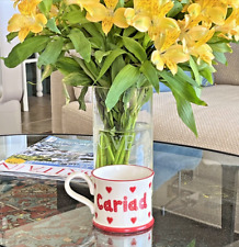 Moorland Pottery “CARIAD” Mug (Dear ~ Beloved) Cymru/Welsh Design HTF Excellent