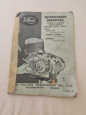 Villiers Motorcycle Motorbike Engine 2T 3T 2TSF 3TFS & 3TSFR Workshop Manual