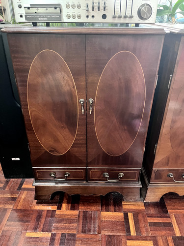 Vintage polished wood hifi - vintage,