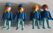 4 Vintage Playmobil  American Civil War Union Soldiers Western 