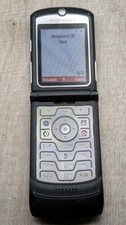 Motorola RAZR V3 EDGE Black  Retro Flip Mobile Phone Working 