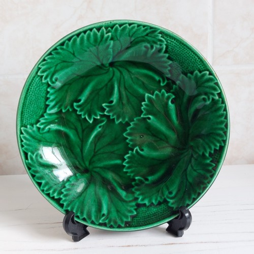 Vintage embossed leaf plate - leaf,