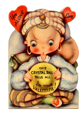 Vintage valentine day card - vintage,