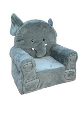 Plush Elephant-Themed Kids Armchair Sofa – Comfy Nursery Chair with 3D Features