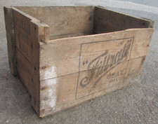 Vintage Filtrate Gear Oil Filtrate Works Leeds Storage Wooden Crate