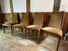 Mid Century G Plan Fresco Dining Chairs Set  Retro Danish Scandi