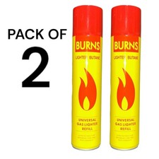 2pc Burns Butane Gas Universal
