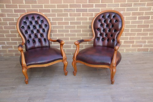 Pair chesterfield parlour - pair, of