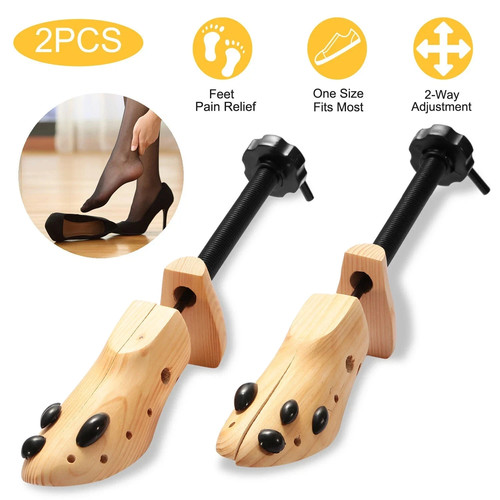 Pair wooden adjustable - wooden,