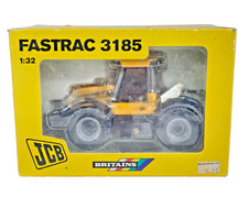Britains JCB Fastrac 3185 Diecast Model Tractor 1:32 Scale Yellow Color Boxed.