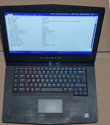 Dell alienware i7 - r3, i7-7700hk