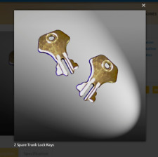 Set of 2 Spare standard keys that work cabin locks for Trunks and Tuck Boxes