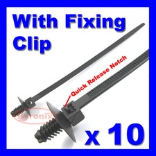 CABLE TIES KIT CAR BOAT TRAILER ZIP TIE WRAP PUSH IN FIR TREE CLIP WIRING LOOM