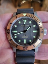 San Martin SN0125 42mm Titanium Bronze Diver  Seiko NH35 automatic 