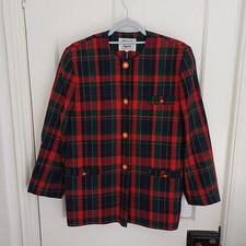 Avoca Tartan Wool Jacket Size