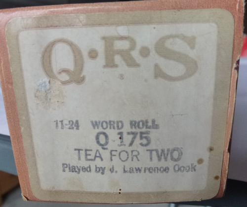 Pianola word roll - roll., tea