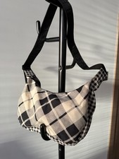 BAGGU Medium Nylon Crescent Bag - Mixed Plaid Rrp:£52