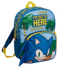 Sonic The Hedgehog Backpack Kids Back to School Bag Sega Travel Sports Rucksack 