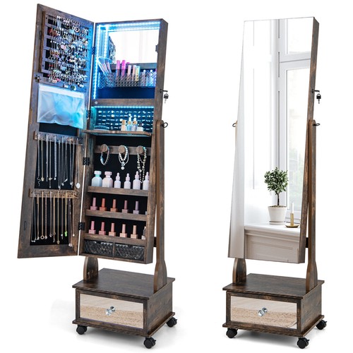 Standing jewelry armoire - jewelry,