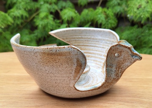 Vintage studio pottery bird - pottery,