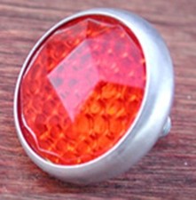 Red Glass Faceted Jewel