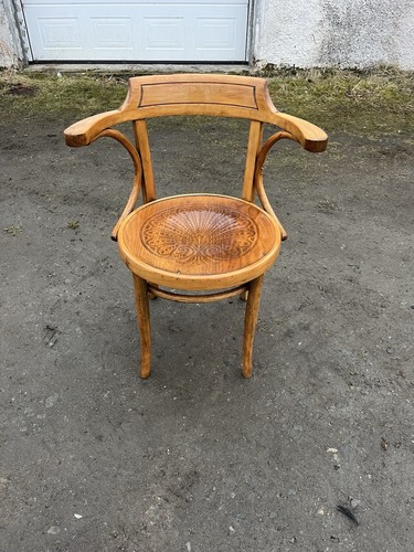 Vintage bentwood desk chair - a,