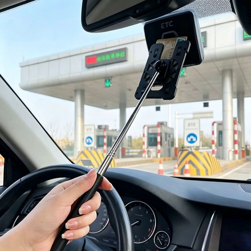 Telescopic car toll - toll, card