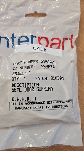 Potterton 5102072 suprima seal - potterton,