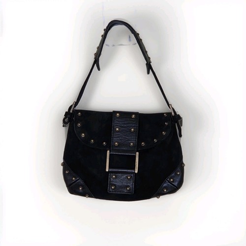 Zara black suede brass - suede,