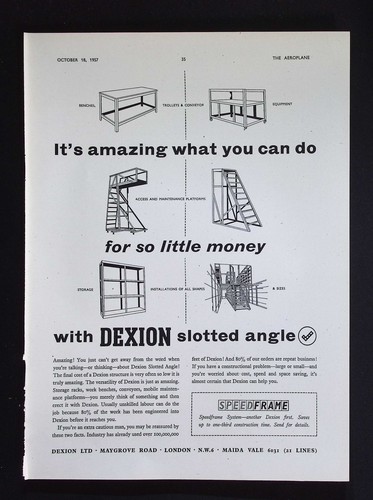 Original 1957 advert dexion - original,