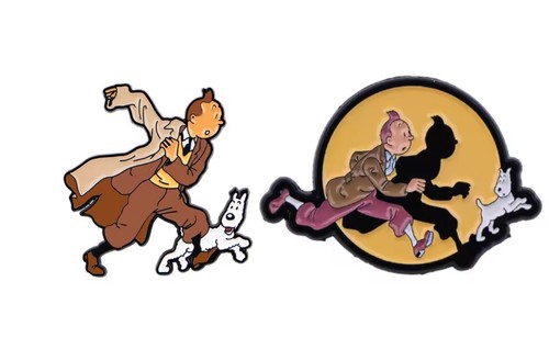 Tintin enamel pin badges